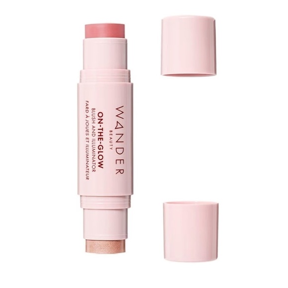 Wander Beauty Other - Wander Beauty On-the-Glow Cream Blush and Illuminator Duo Coral Rose Cheek Lips